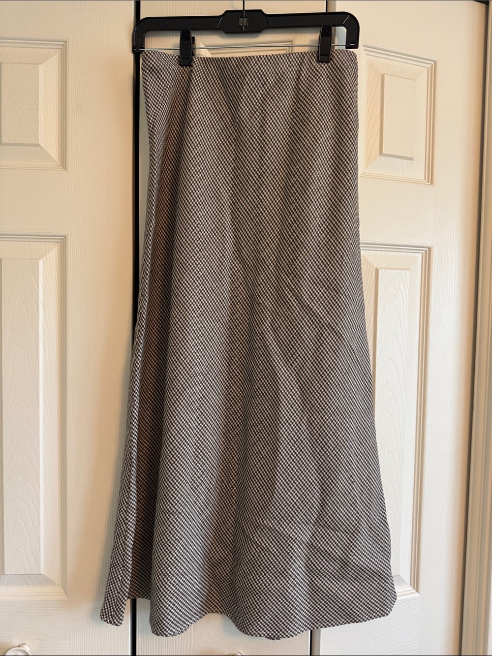 Ann Mashburn Classic houndstooth Black, Brown and White A-Line Skirt